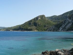 Beach of Avlakia close to Kokkari. Beach of Avlakia close to Kokkari