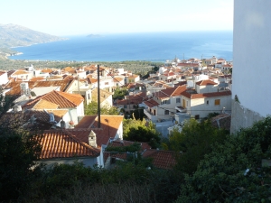 Marathokampos village south west side of Samos. Marathokampos village south west side of Samos