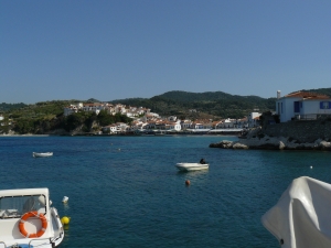 Kokkari village on the northside of Samos. Kokkari village on the northside of Samos
